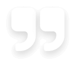 Large white quotation marks on a light gray background.